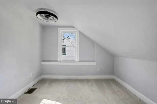 a view of small space with window