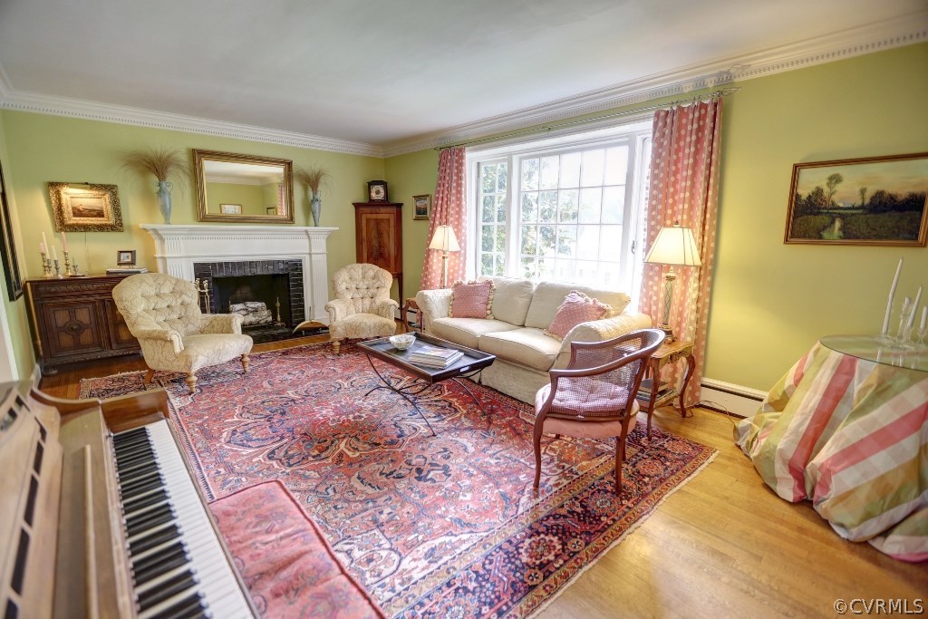 8908 Tolman Road Henrico, VA 23229 - Photo 8 of 30 Spacious living room with wood burning fireplace a
