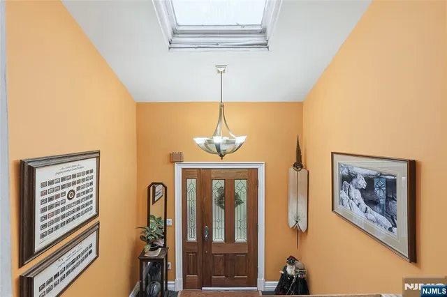 a front view of a house with entryway