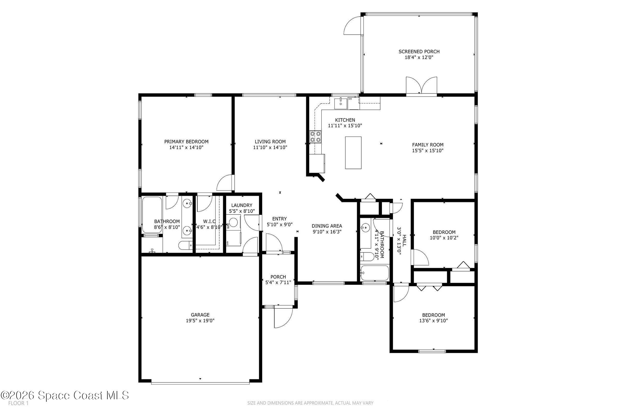 1835 Longleaf Road Cocoa, FL 32926 - Photo 55 of 55 floor plan