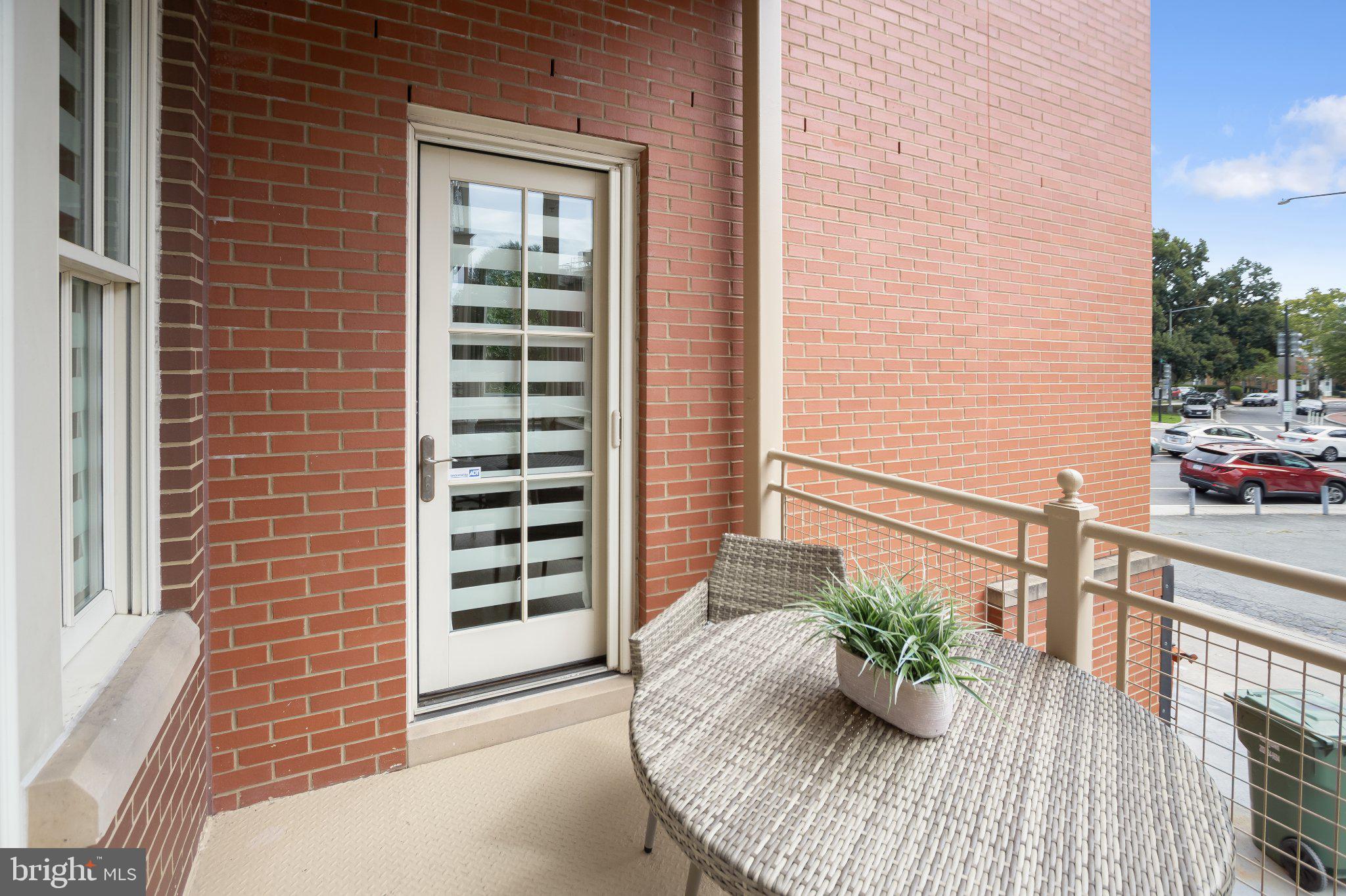 1210 R Street Northwest, Unit 109 Washington, DC 20009 - Photo 14 of 20 Balcony access off Primary and main living area