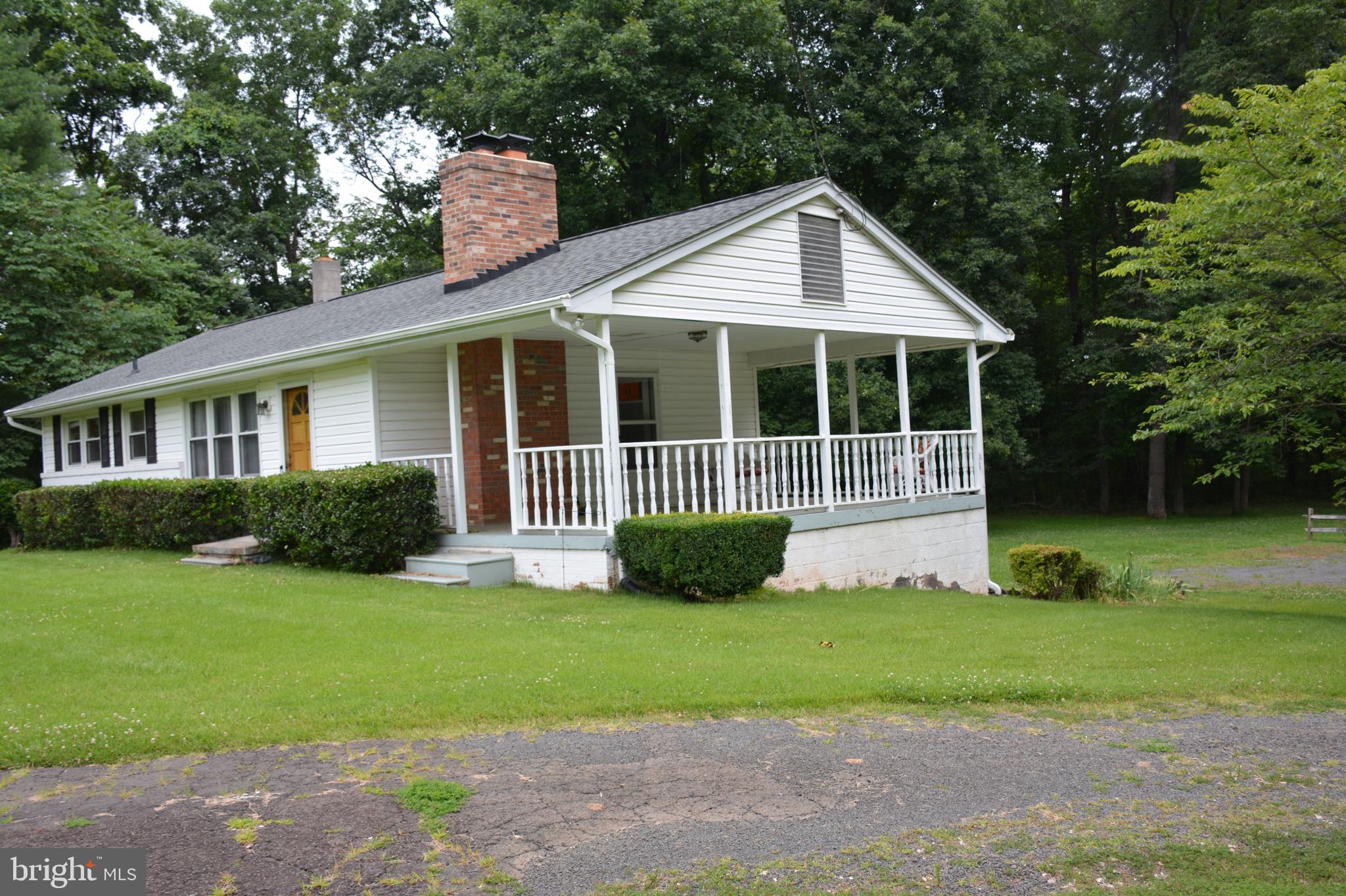 Large side porch