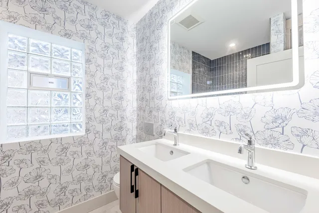 a view of walk in closet with window