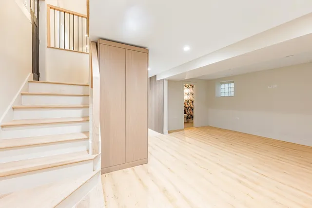 a view of a livingroom with a furniture