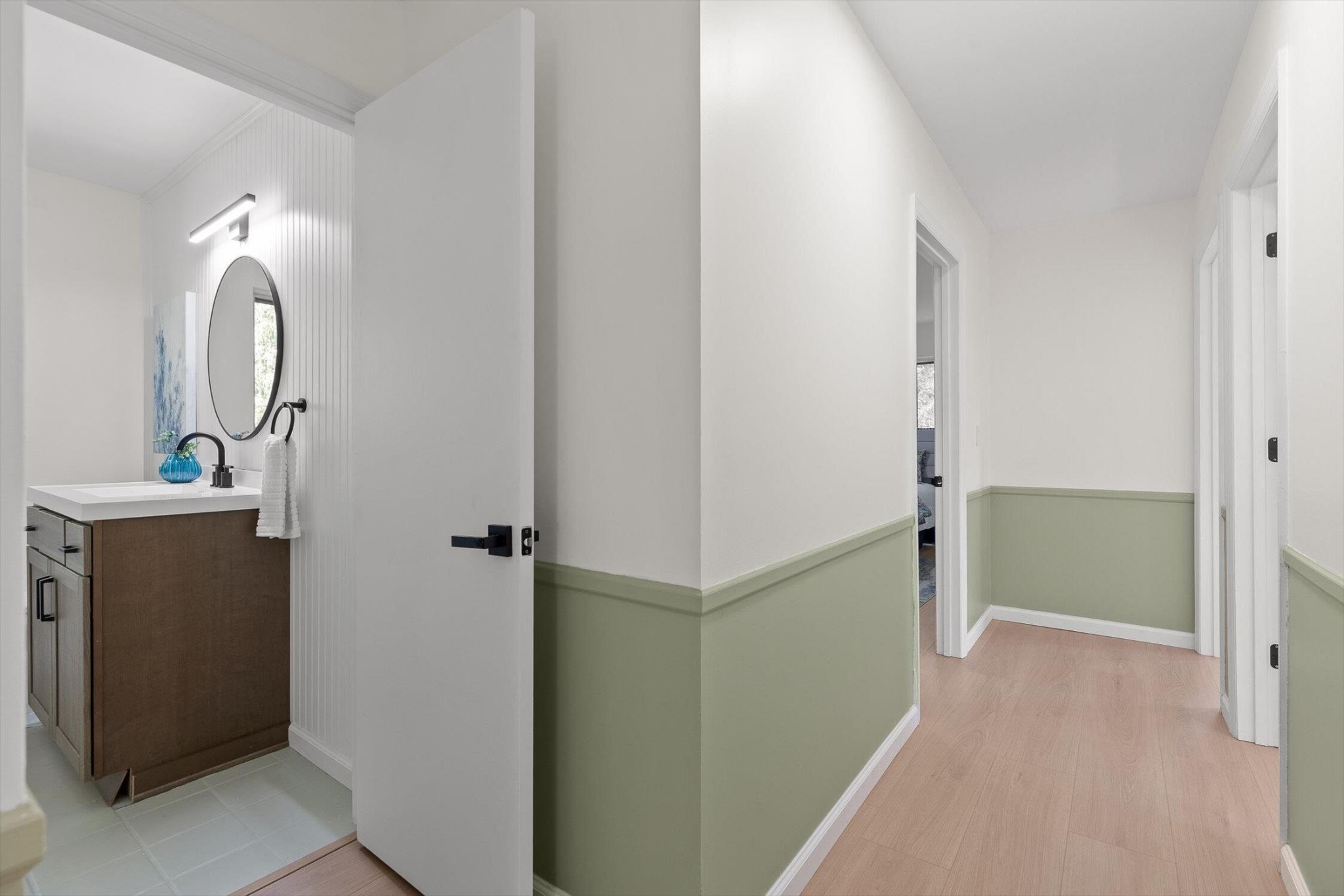 1313 Michael Lane Hixson, TN 37343 - Photo 15 of 24 a bathroom with a sink and mirror