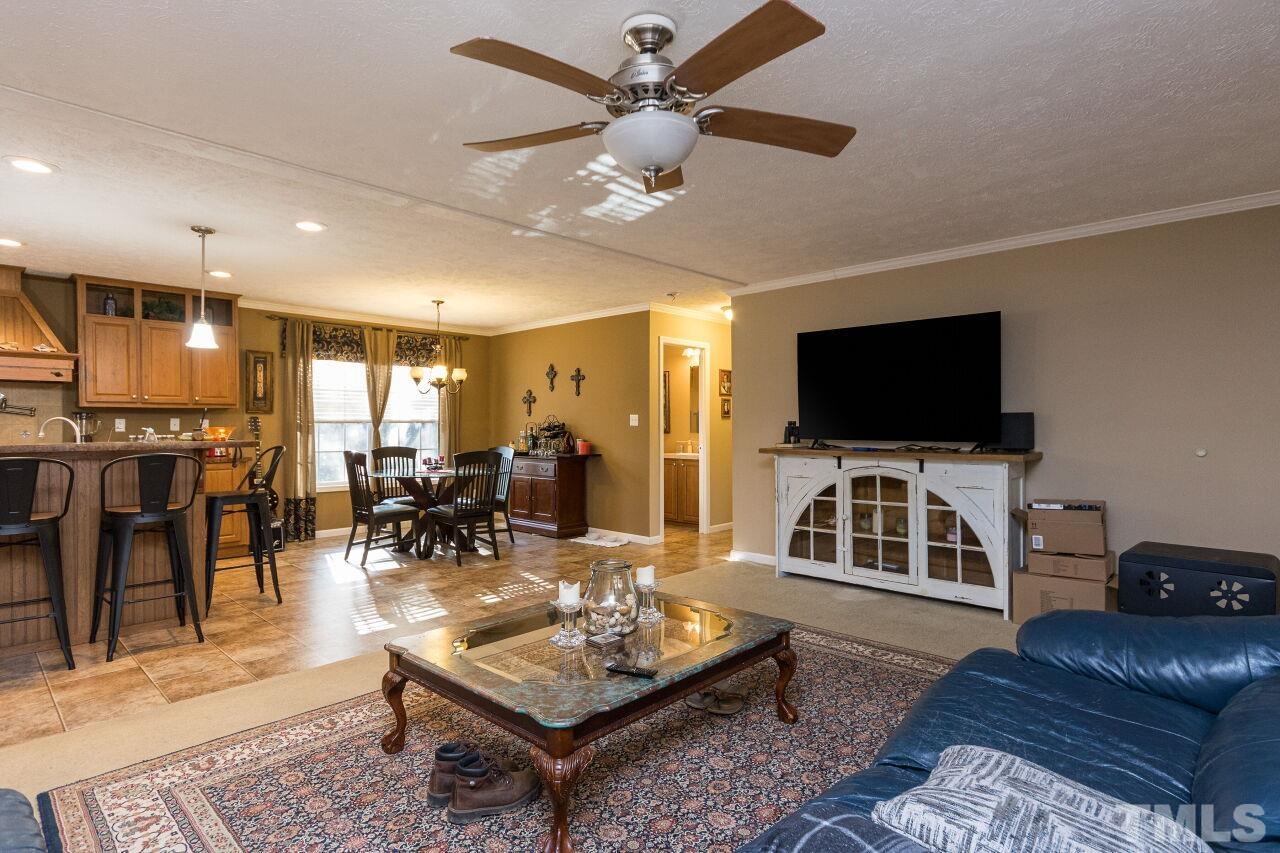 175 Williams Road Spring Hope, NC 27882 - Photo 3 of 30 a living room with furniture and a flat screen tv