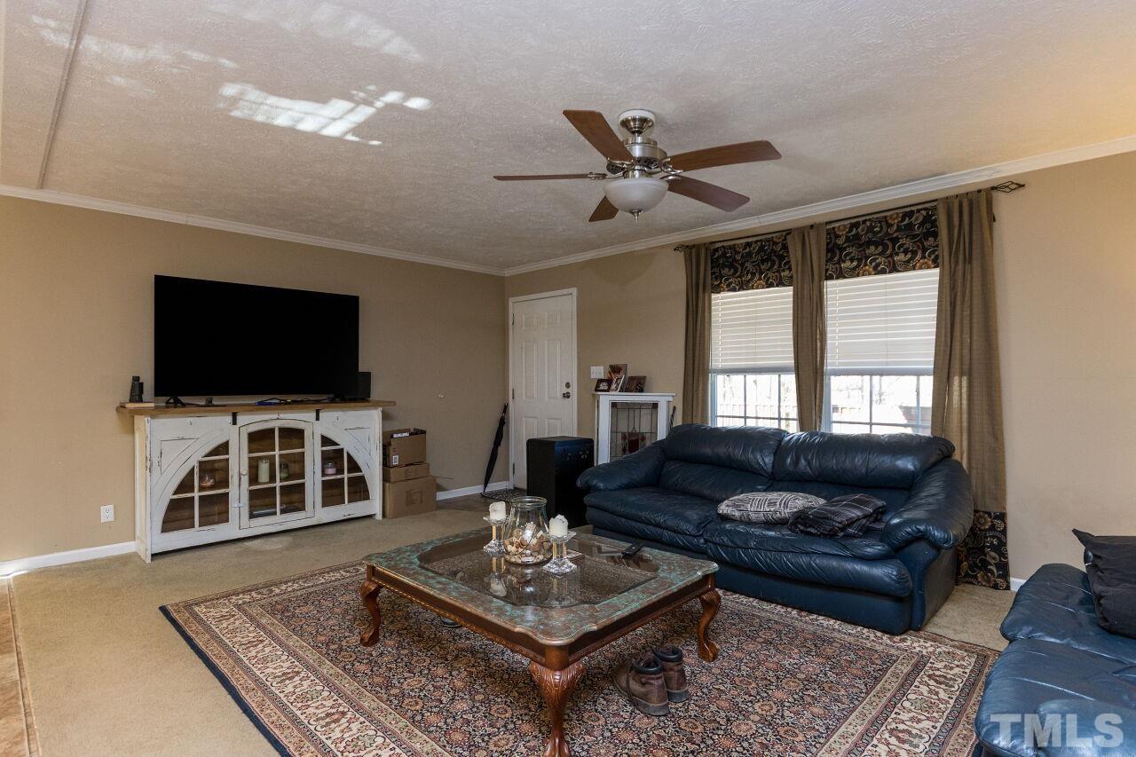 175 Williams Road Spring Hope, NC 27882 - Photo 4 of 30 a living room with furniture and a flat screen tv