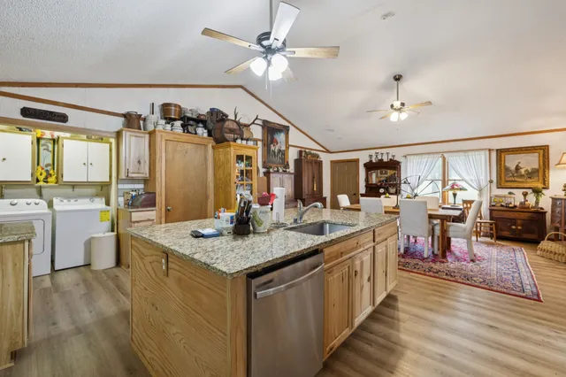 a bedroom with a bed and a closet