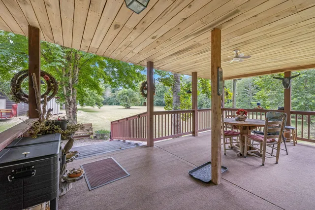 a house view with a garden space