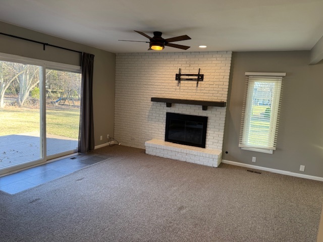 774 Considine Road Geneva, IL 60134 - Photo 22 of 43 an empty room with fireplace fan and windows