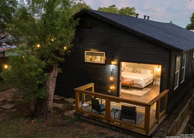 a view of outdoor seating