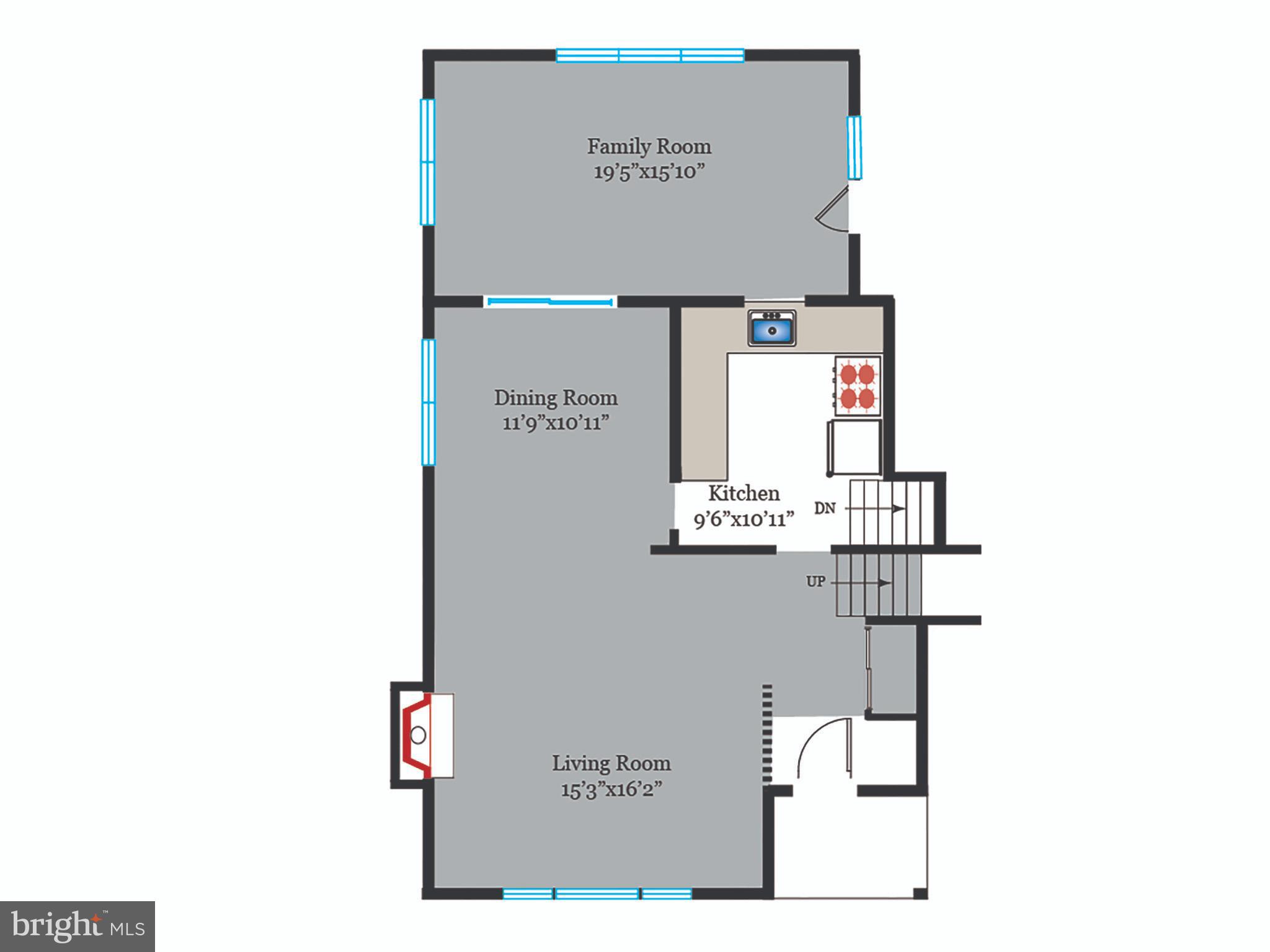 5227 Forman Court Springfield, VA 22151 - Photo 29 of 31 Main Level floor plan