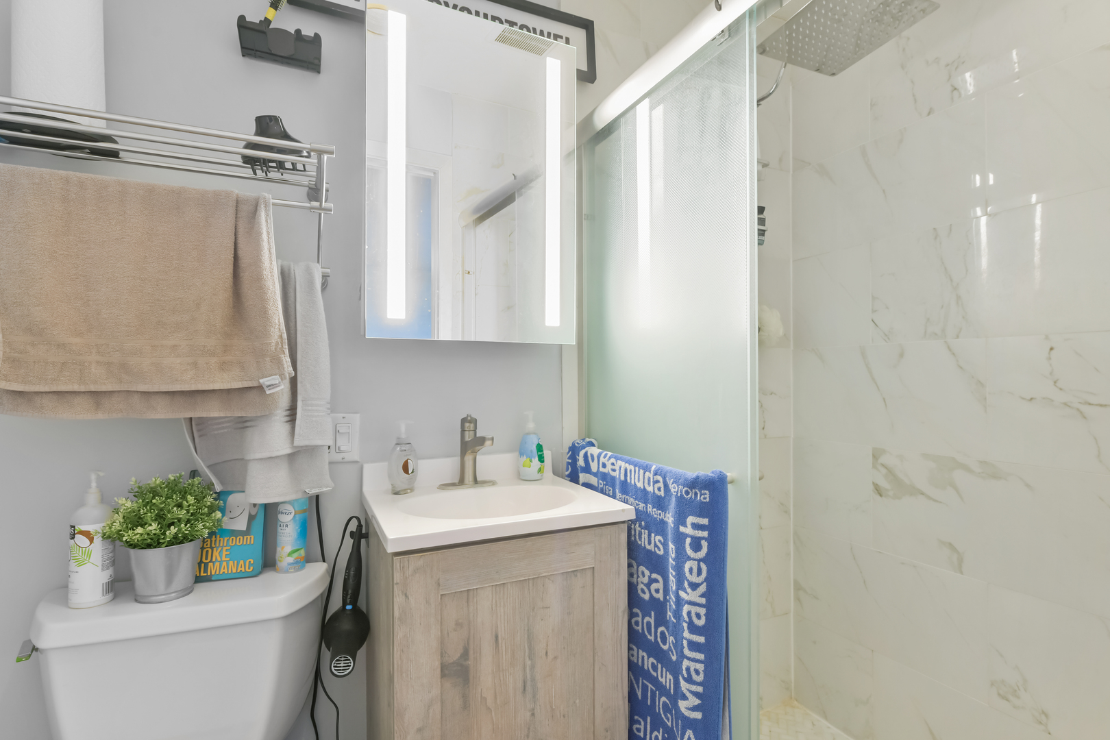 7124 West Higgins Avenue Chicago, IL 60656 - Photo 17 of 33 a bathroom with a sink a toilet and shower