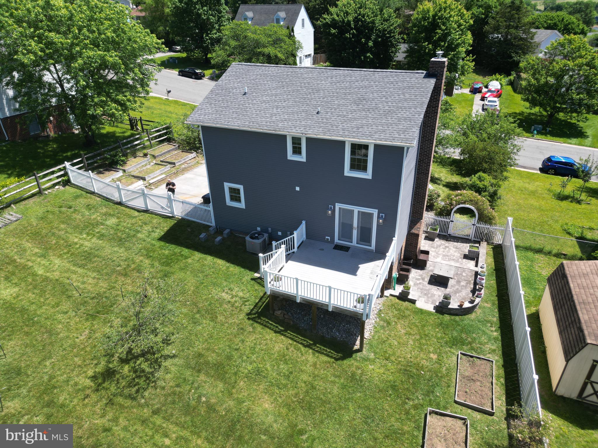 1185 Kesler Road Front Royal, VA 22630 - Photo 46 of 51 a aerial view of a house with backyard sitting area and garden