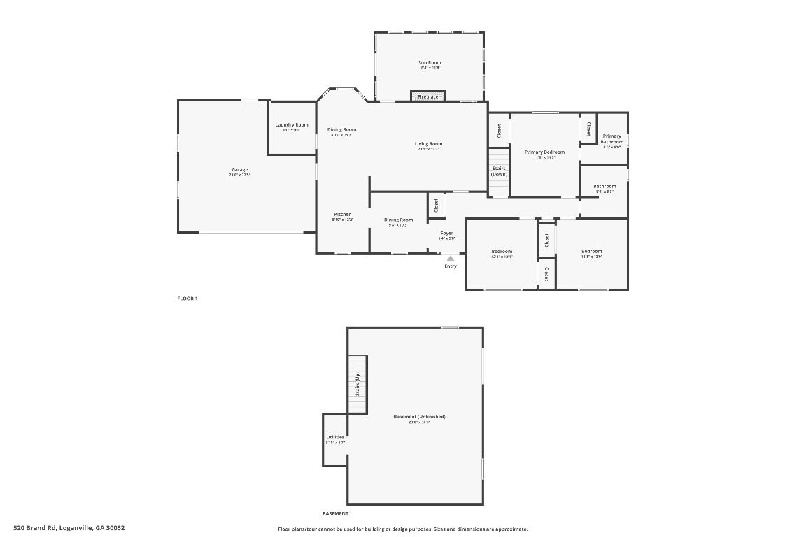 520 Brand Road Southwest Loganville, GA 30052 - Photo 52 of 52 Floor Plan