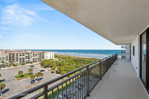 a view of balcony with city view