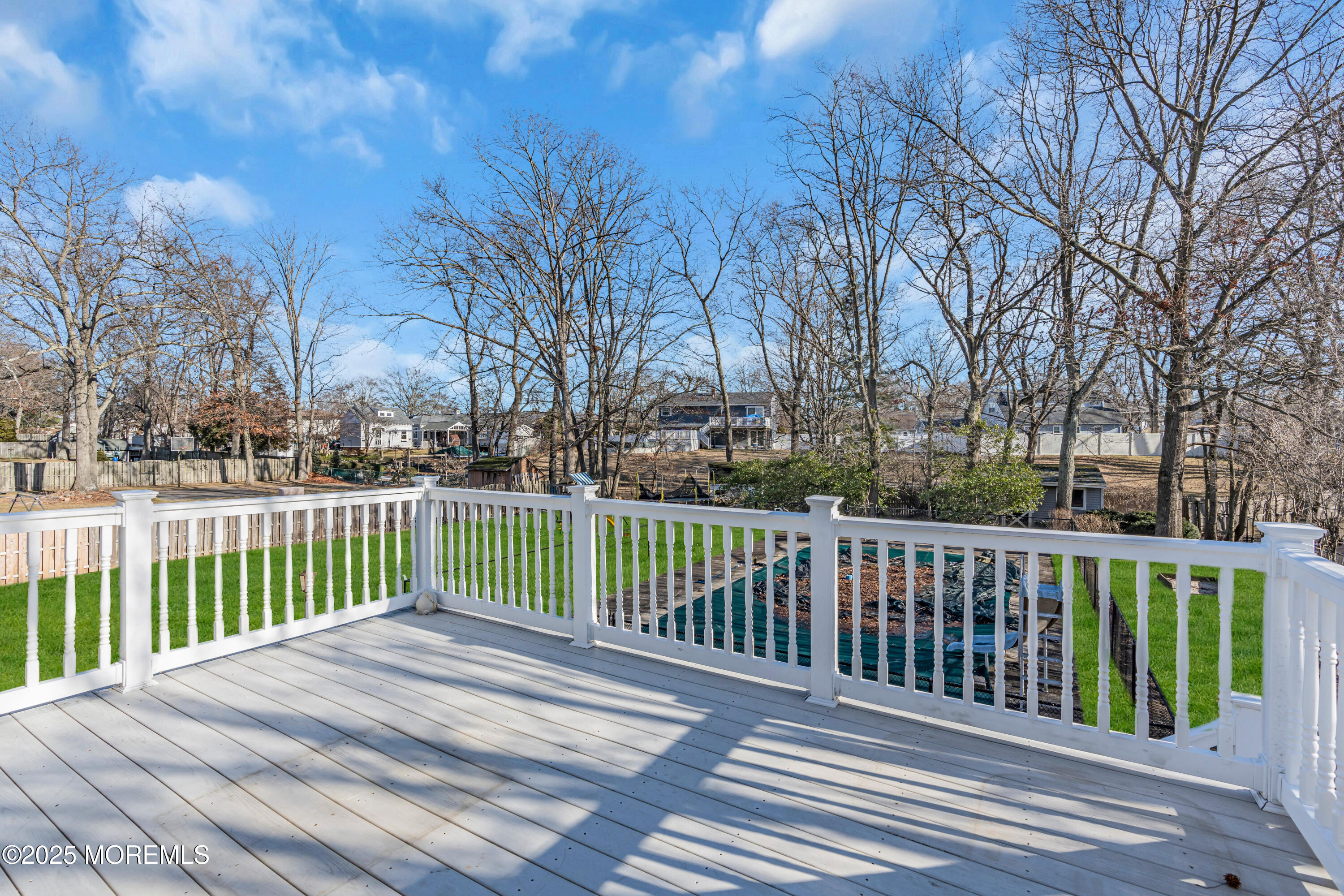 12 Windsor Road Howell, NJ 07731 - Photo 37 of 56 a view of a wooden roof deck