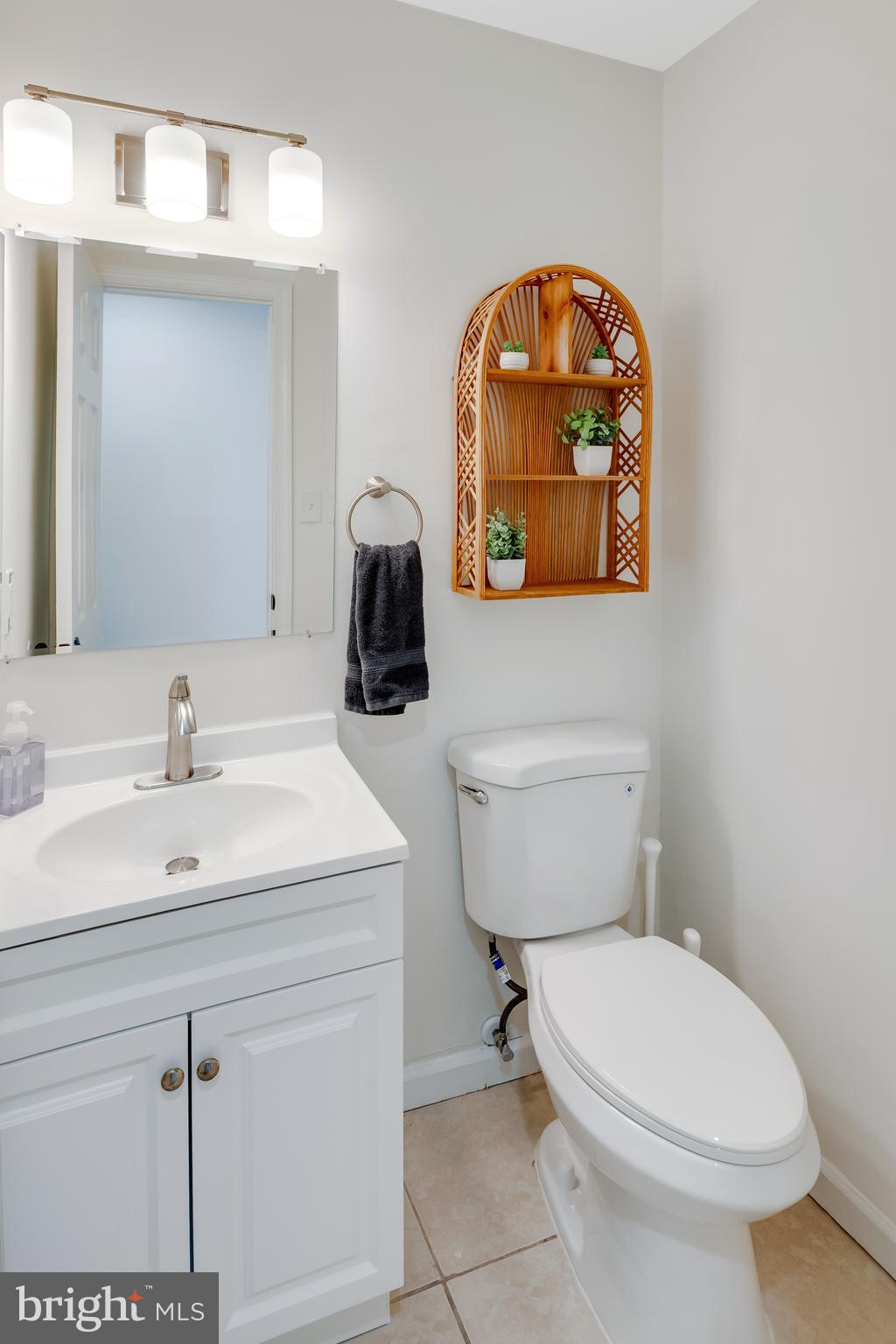 428 Reneau Way Herndon, VA 20170 - Photo 20 of 45 a bathroom with a toilet a sink and mirror