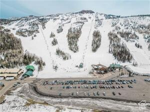 223 Hunter Road, Unit B303 Brian Head, UT 84719 - Photo 29 of 49 Snowy aerial view with a mountain view