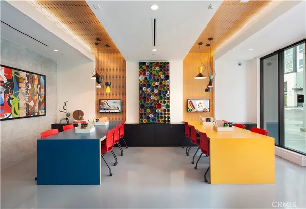 a room with furniture and a fireplace