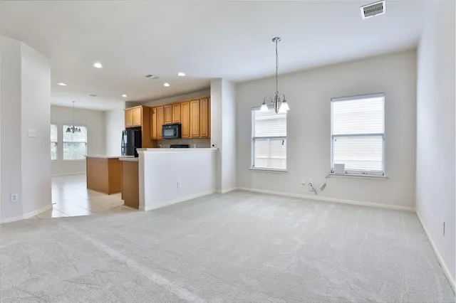 a view of kitchen and window