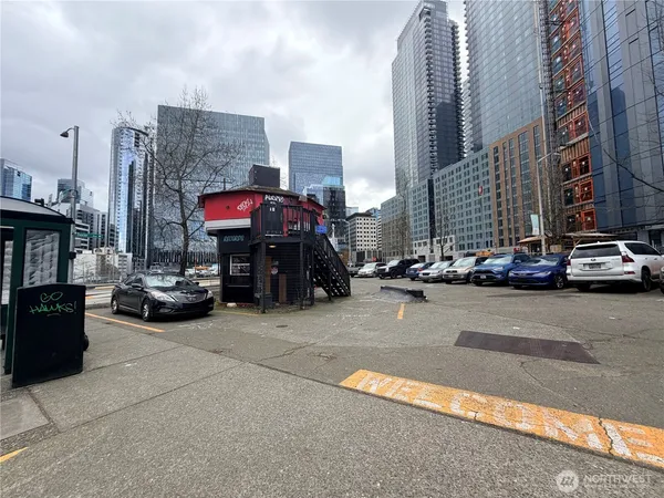 a view of street with cars