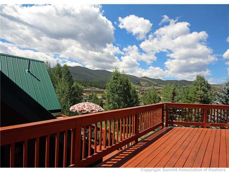 63 Idlewild Drive Summit Cove, CO 80435 - Photo 20 of 25 a balcony with wooden floor in back yard