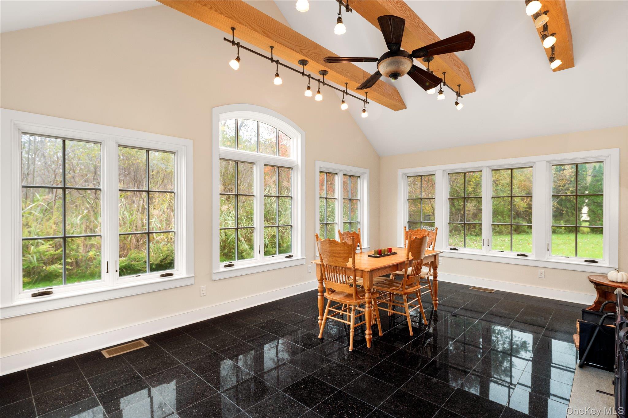 1 Hoyt Road Wingdale, NY 12594 - Photo 31 of 44 Three walls of windows blur the line between indoors and sky.