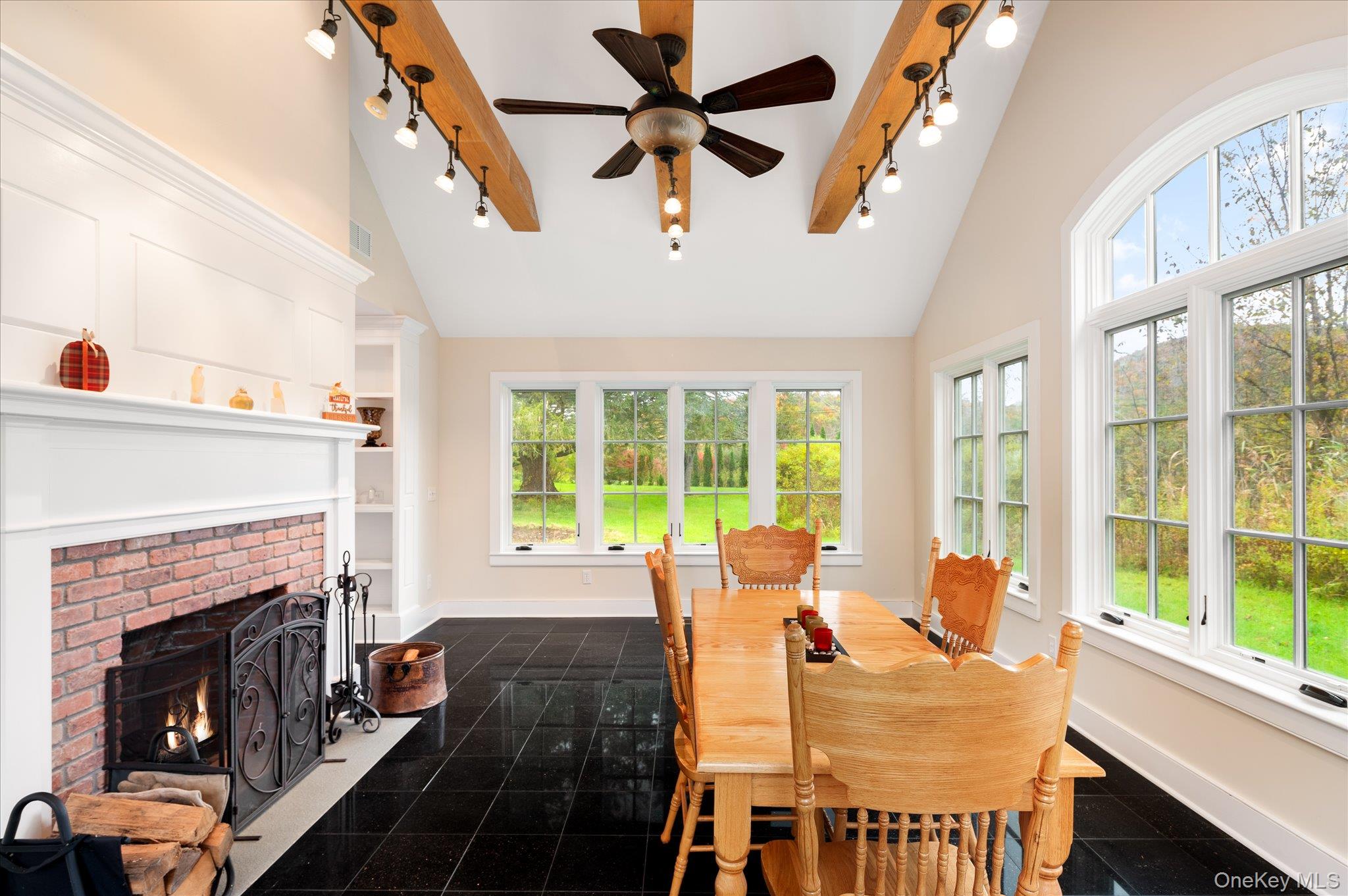 1 Hoyt Road Wingdale, NY 12594 - Photo 33 of 44 Light dances across beams and granite tile.