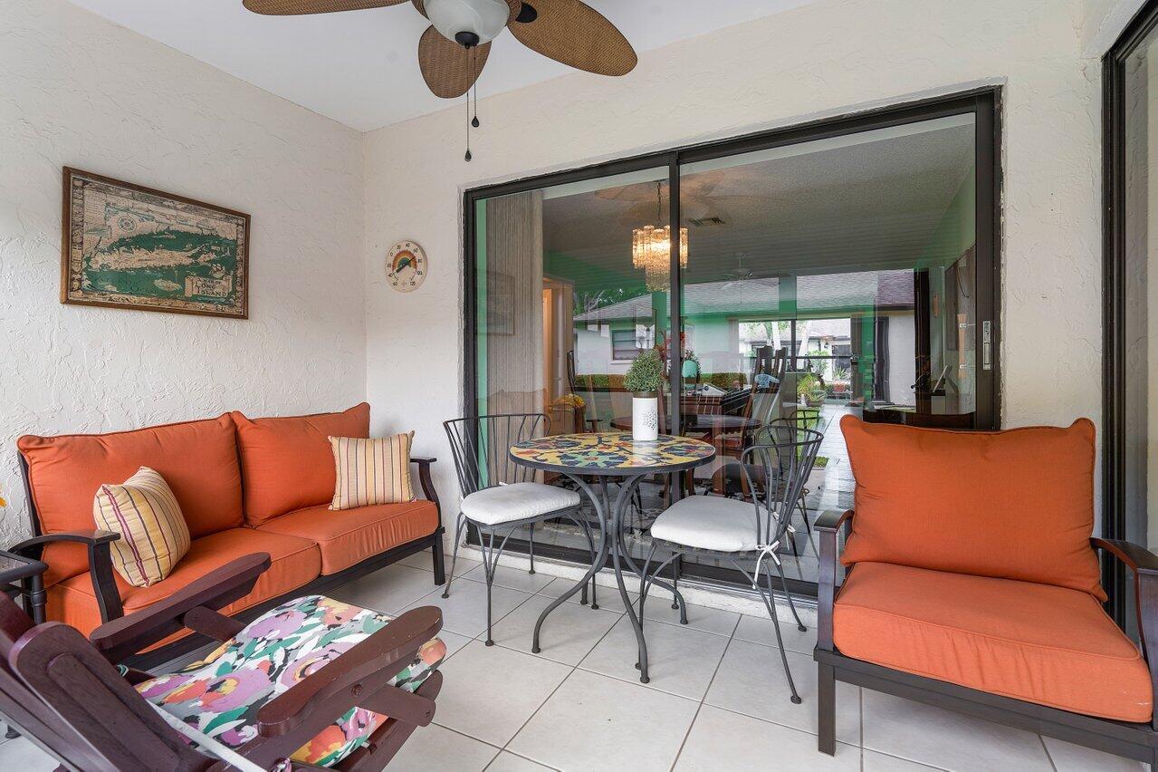4895 Equestrian Circle, Unit B Boynton Beach, FL 33436 - Photo 18 of 31 Enclosed Patio