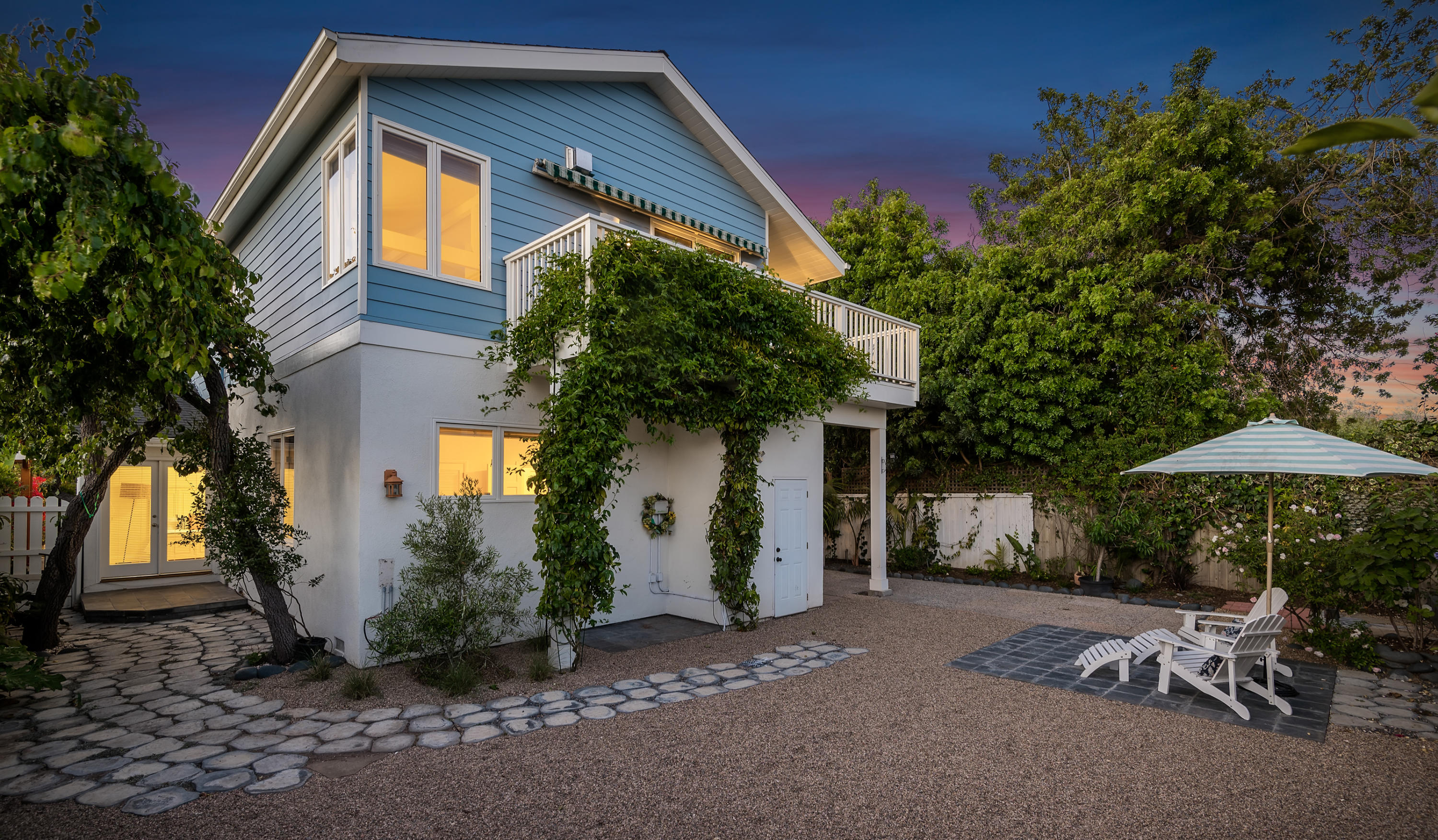 31 Cedar Lane Santa Barbara, CA 93108 - Photo 32 of 39 06 - Rear View (Twilight)