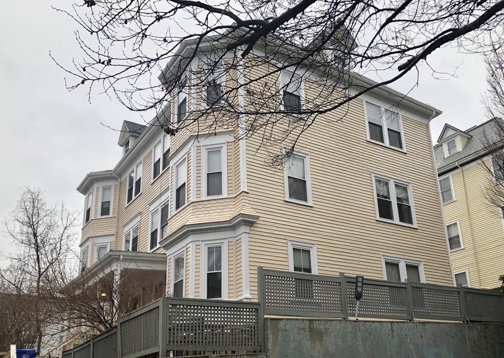 a view of a house with a snow