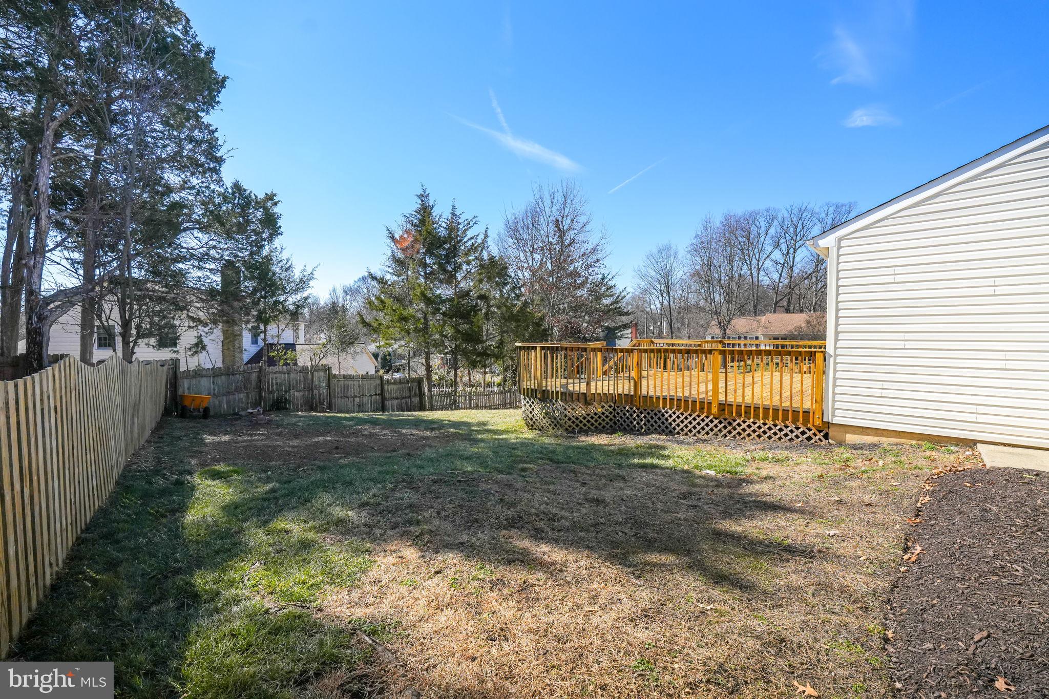7829 Richfield Road Springfield, VA 22153 - Photo 31 of 34 a view of a yard with trees in the background
