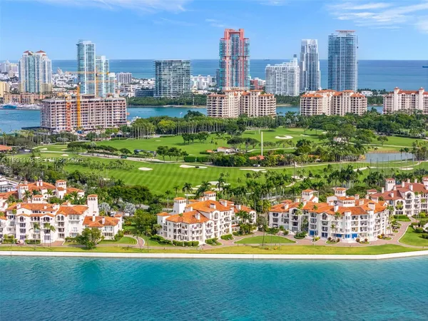 a view of a city with tall buildings