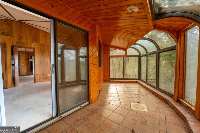 a view of a hallway with interior of the house