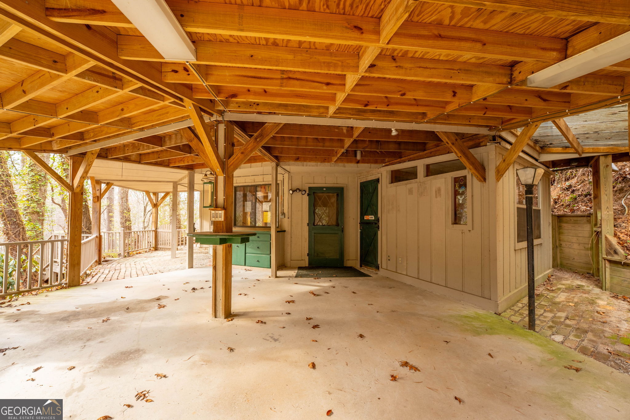 159 Clare Lane Rabun Gap, GA 30568 - Photo 31 of 41 a view of a indoor garage