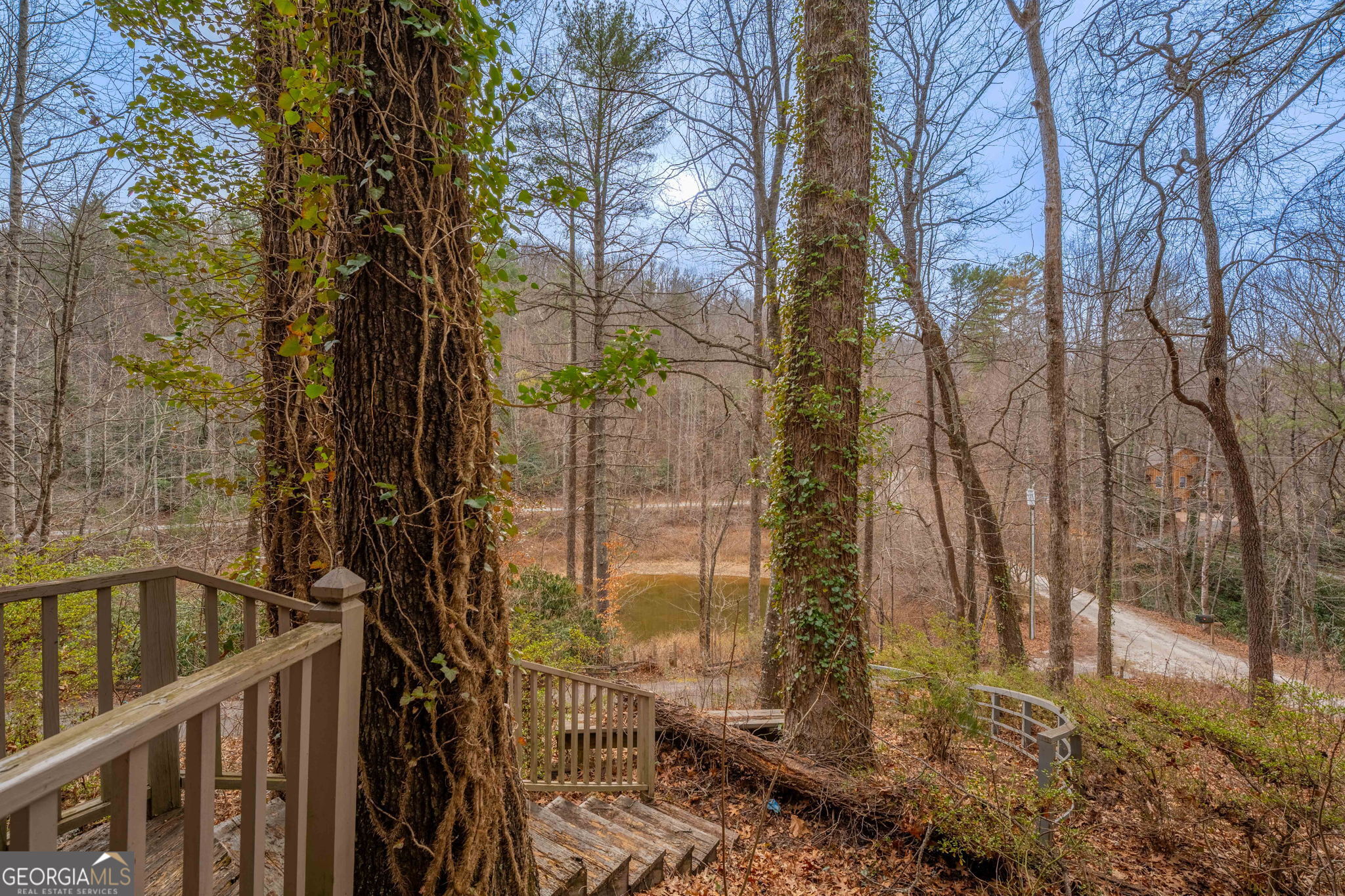 159 Clare Lane Rabun Gap, GA 30568 - Photo 38 of 41 a balcony view with a yard