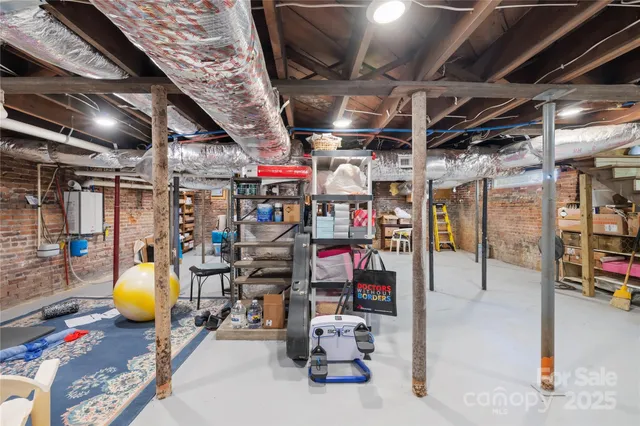 a view of storage and utility room