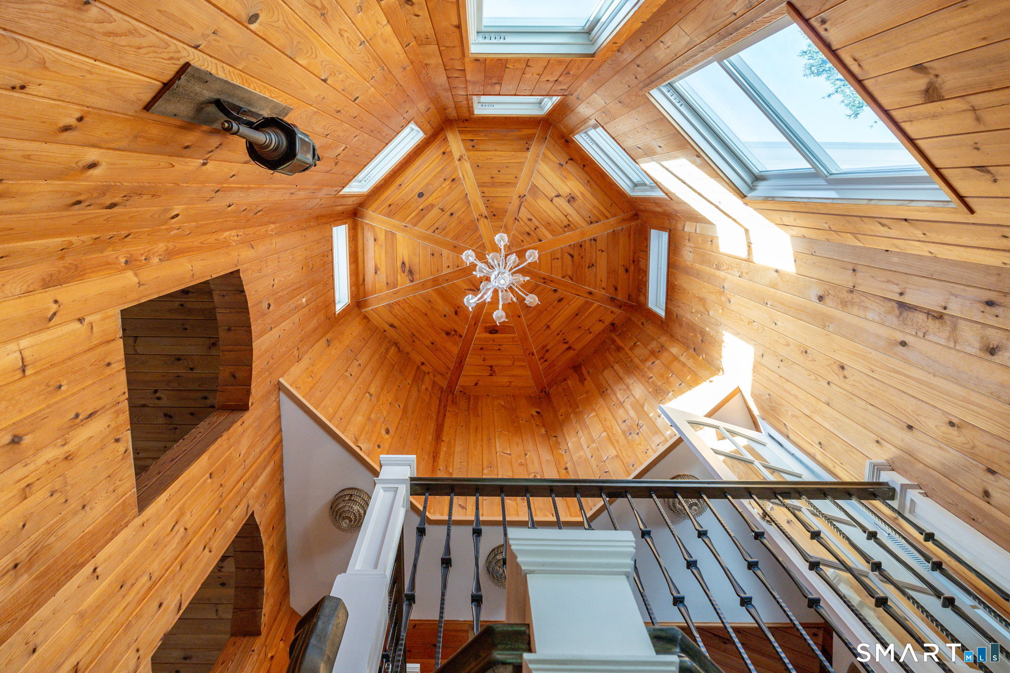 695 Spindle Hill Road Wolcott, CT 06716 - Photo 8 of 40 50-foot windowed Turret that bathes the multi-story core in natural light.