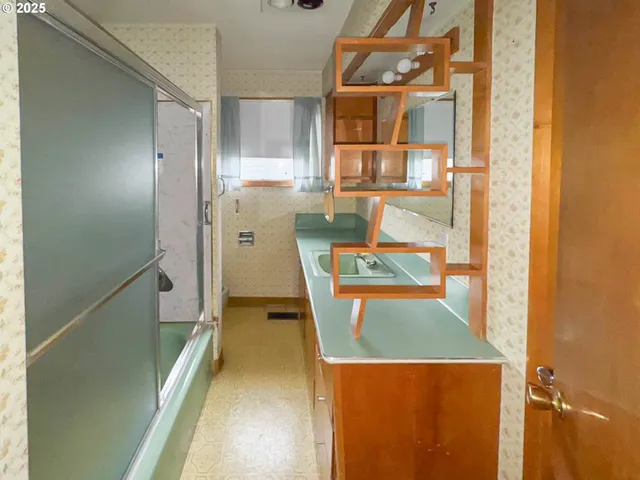 a room with storage and utility