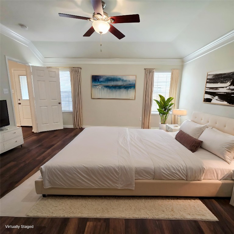 6411 Slate Stone Street Houston, TX 77084 - Photo 7 of 38 Virtually staged: spacious primary bedroom.