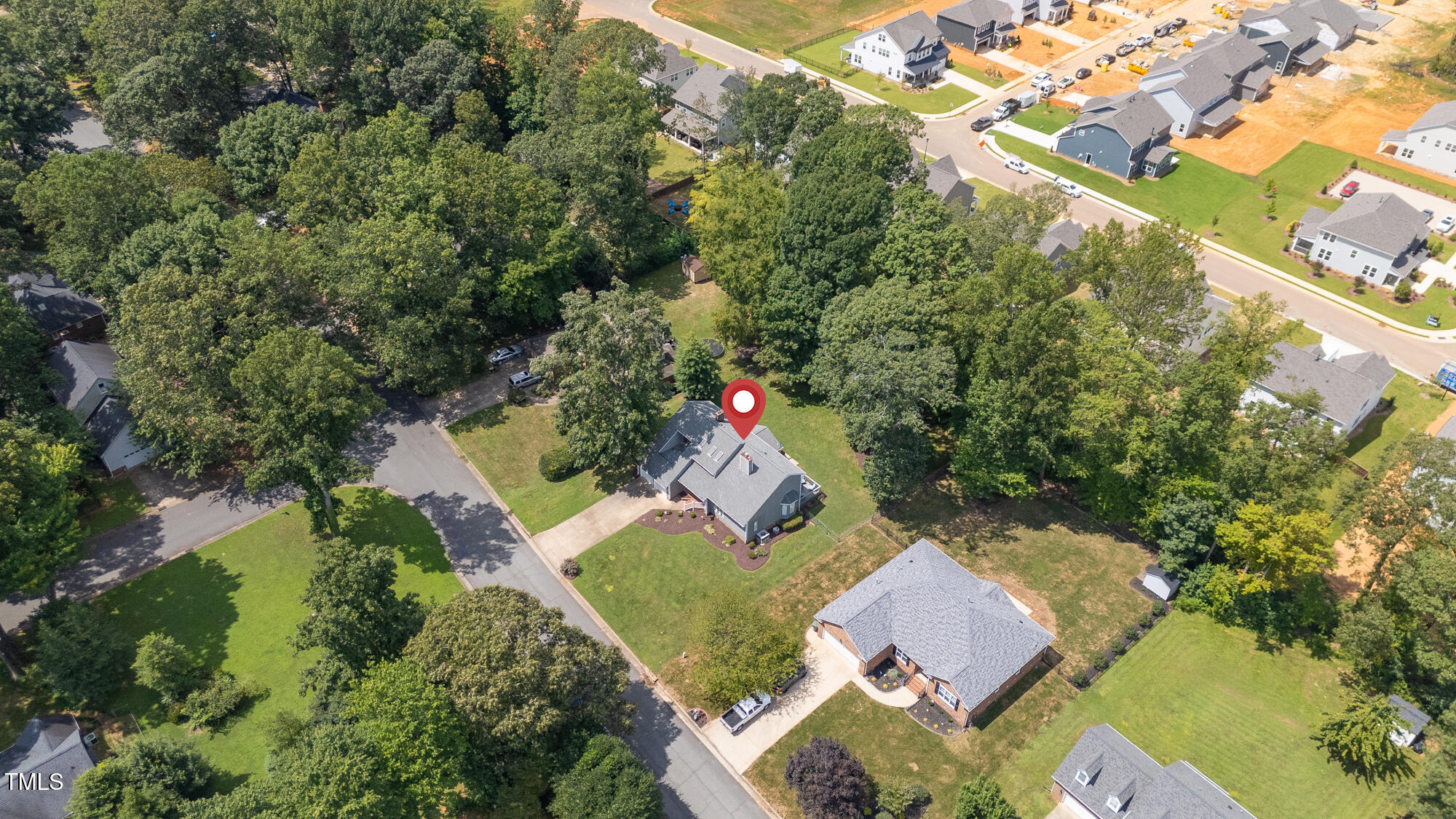 809 Brookview Drive Elon, NC 27244 - Photo 45 of 53 an aerial view of house with yard swimming pool and outdoor seating