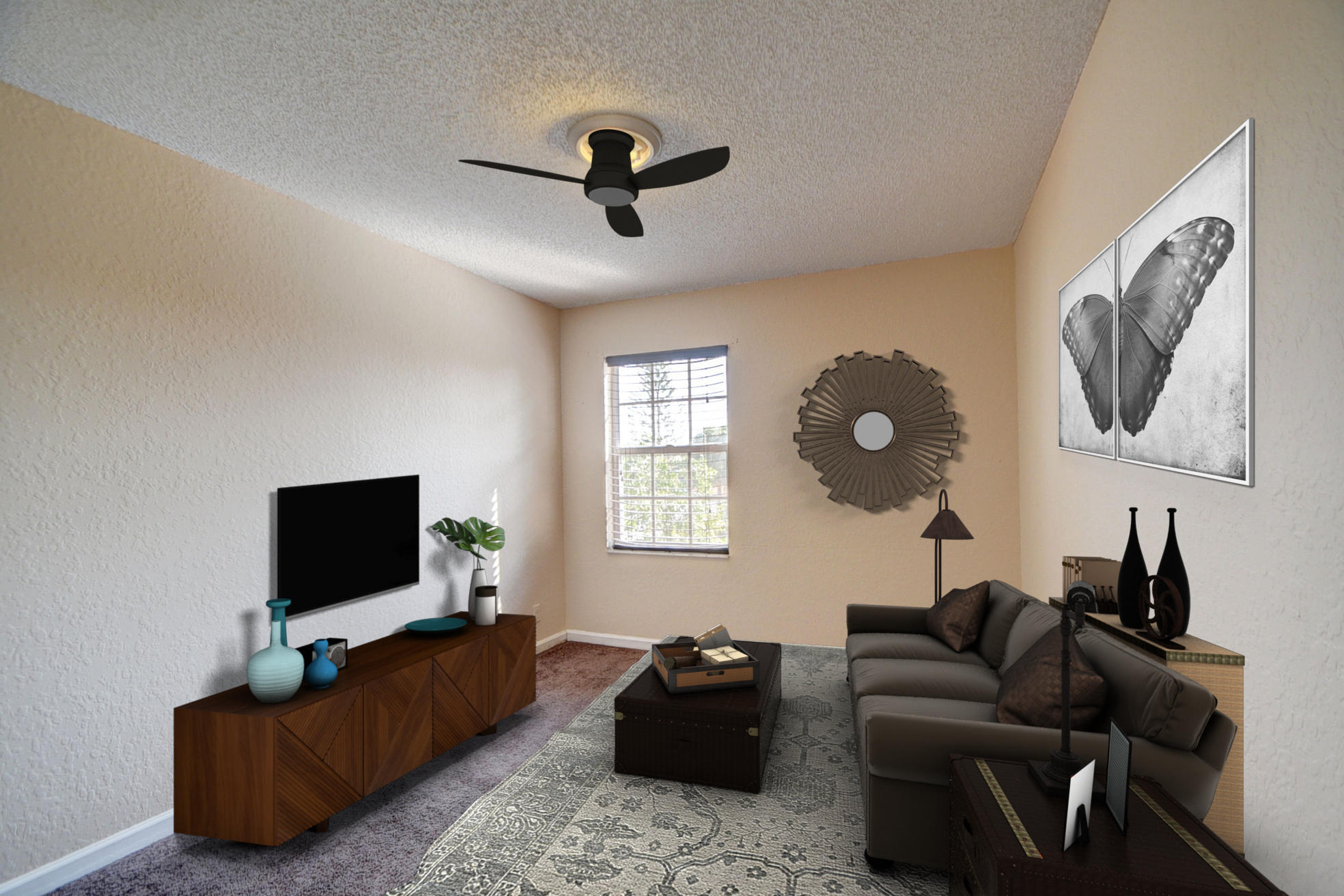 18098 Clear Brook Circle Boca Raton, FL 33498 - Photo 35 of 48 a living room with furniture and a flat screen tv