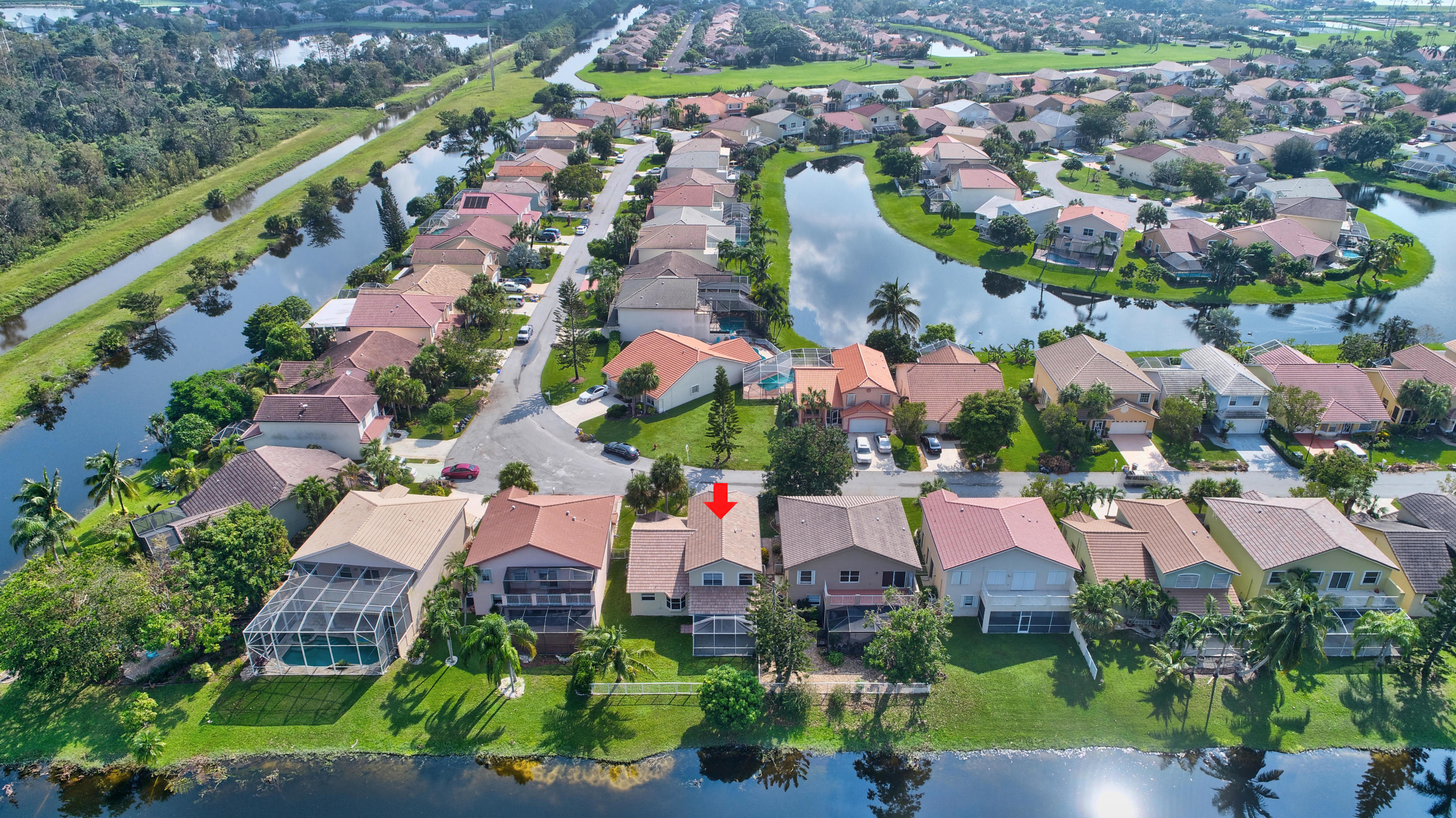 18098 Clear Brook Circle Boca Raton, FL 33498 - Photo 43 of 48 an aerial view of a city