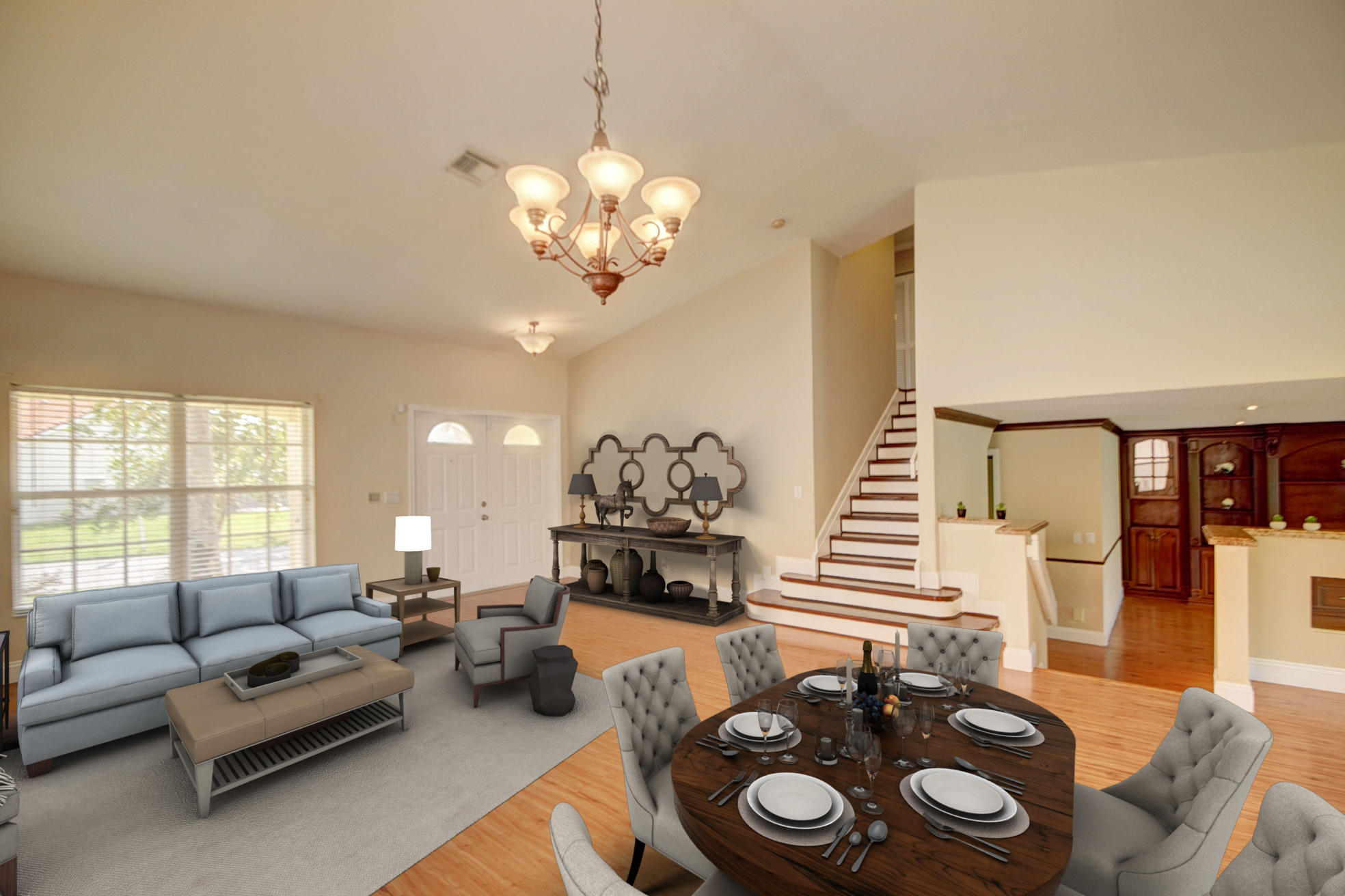 18098 Clear Brook Circle Boca Raton, FL 33498 - Photo 10 of 48 a living room with furniture and wooden floor