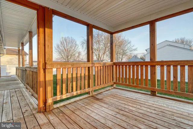aerial view of a house with a garden view