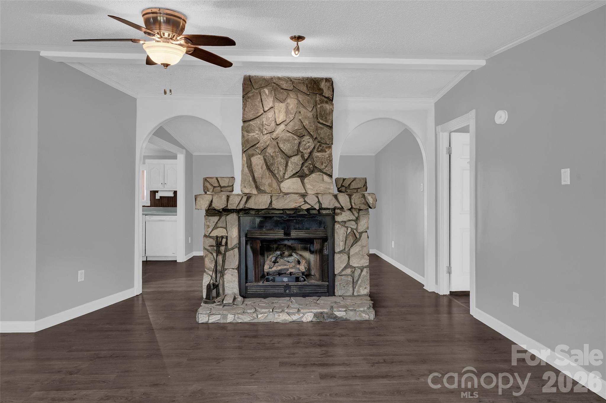 5708 Harwell Road Catawba, NC 28609 - Photo 7 of 31 a living room with furniture and a fireplace