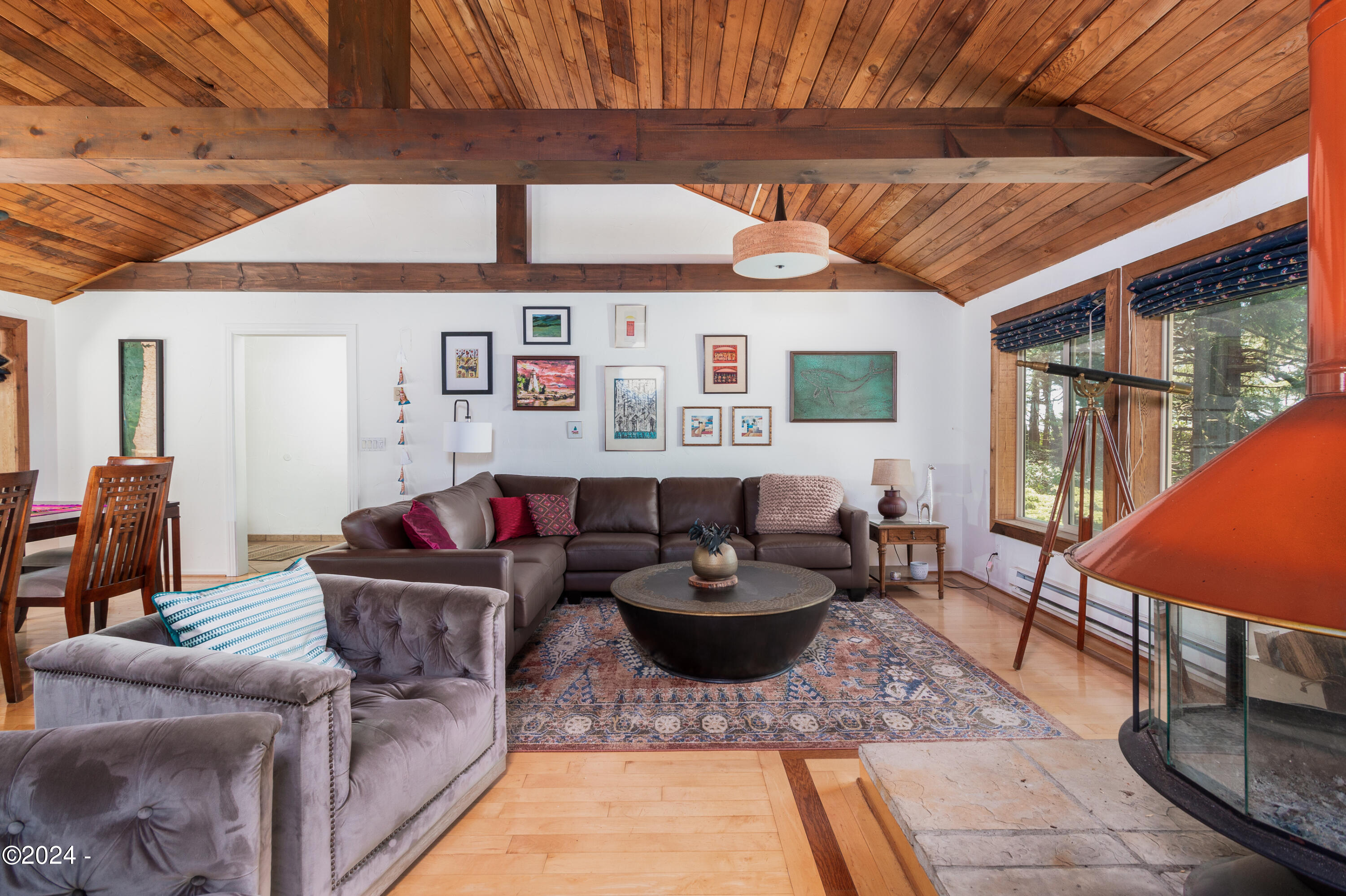 2275 Highway 101 Depoe Bay, OR 97341 - Photo 18 of 61 Beamed & Vaulted Wood Ceilings