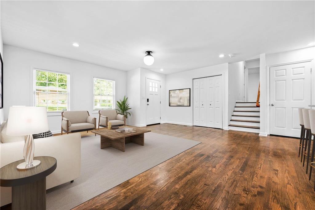 3089 Del Monico Drive Decatur, GA 30032 - Photo 8 of 47 a living room with furniture and a wooden floor