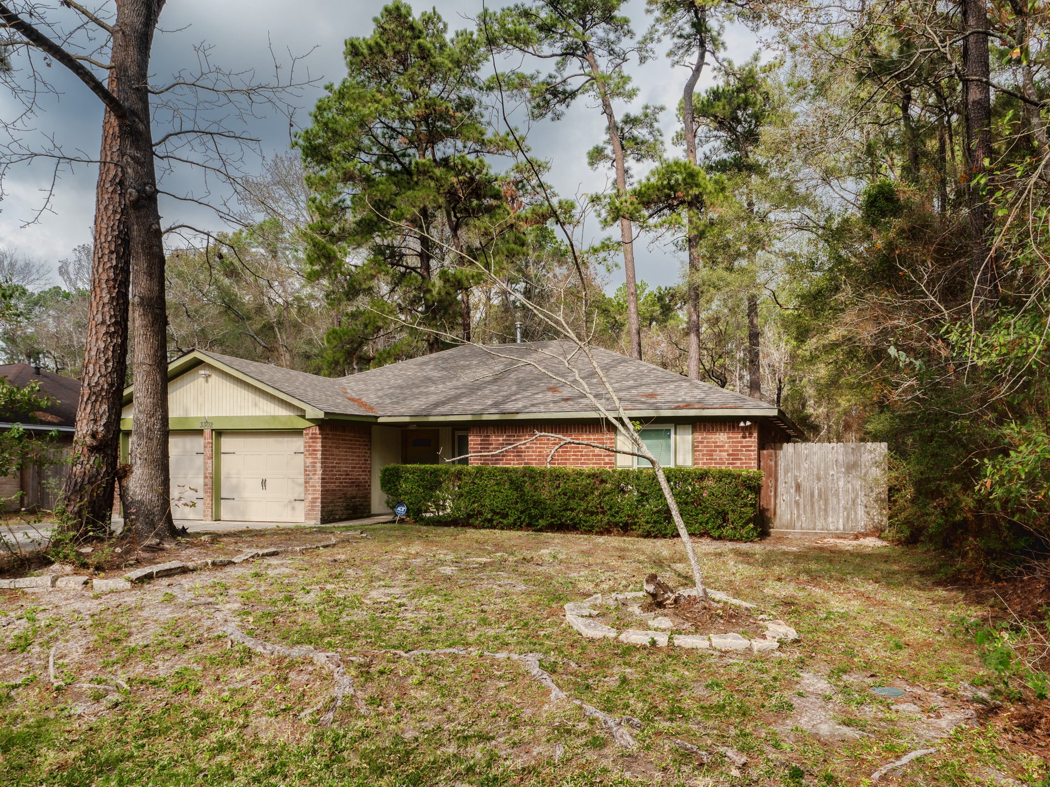 3302 Willie Way Spring, TX 77380 - Photo 24 of 25 a front view of a house with a yard